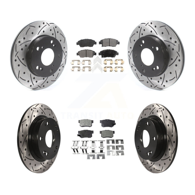 Transit Auto KDF-100805 Disc Brake Kit for 2009-2011 Honda Civic - Front and Rear