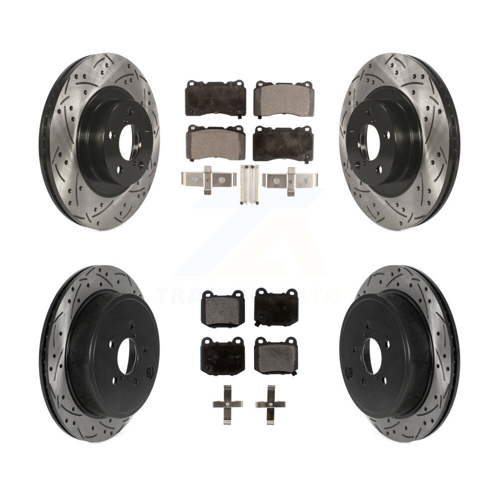 Transit Auto KDF-100809 Disc Brake Kit for 2019 Toyota 86 - Front and Rear