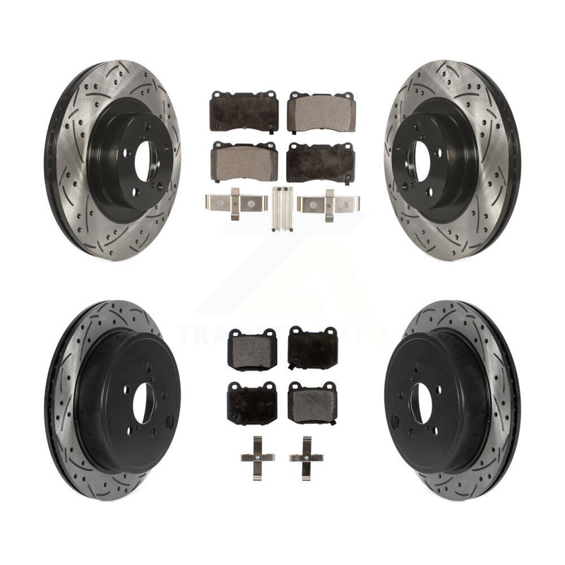 Transit Auto KDF-100809 Disc Brake Kit for 2019 Toyota 86 - Front and Rear
