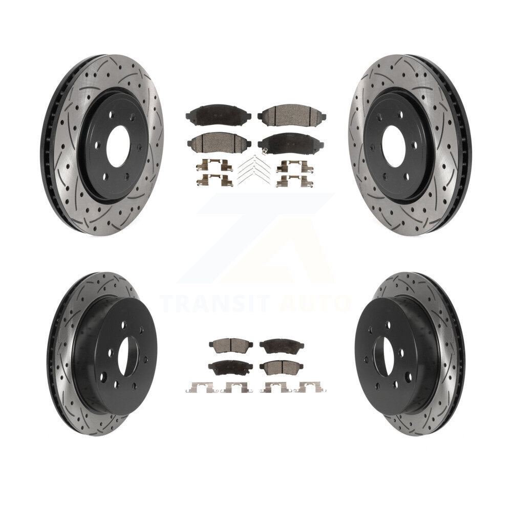 Transit Auto KDF-100810 Disc Brake Kit for 2005-2023 Nissan Frontier, Suzuki Equator, Nissan Xterra - Front and Rear