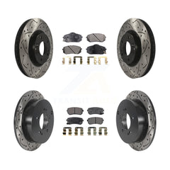 Transit Auto KDF-100811 Disc Brake Kit for 2010-2016 Hyundai Tucson, Kia Sportage - Front and Rear