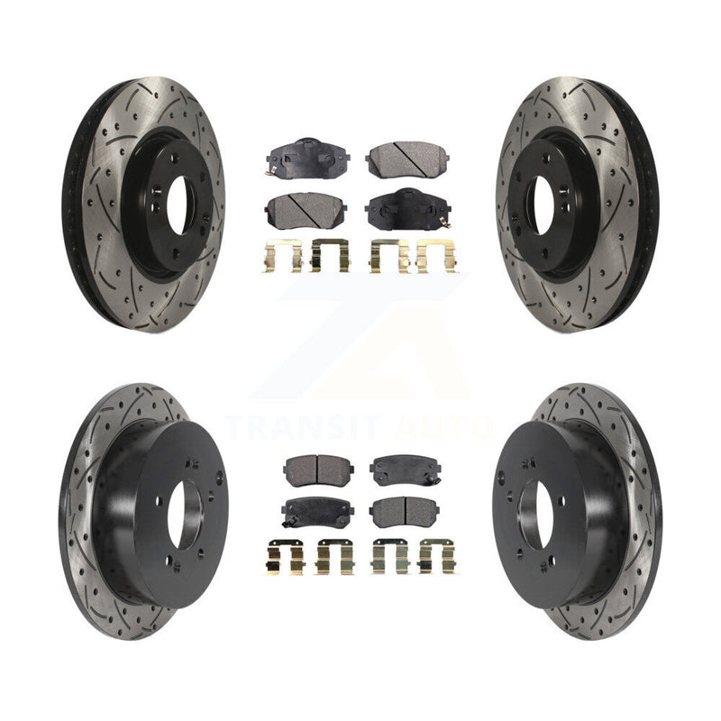 Transit Auto KDF-100811 Disc Brake Kit for 2010-2016 Hyundai Tucson, Kia Sportage - Front and Rear