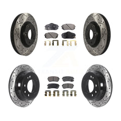Transit Auto KDF-100812 Disc Brake Kit for 2012-2016 Hyundai Tucson, Kia Sportage - Front and Rear