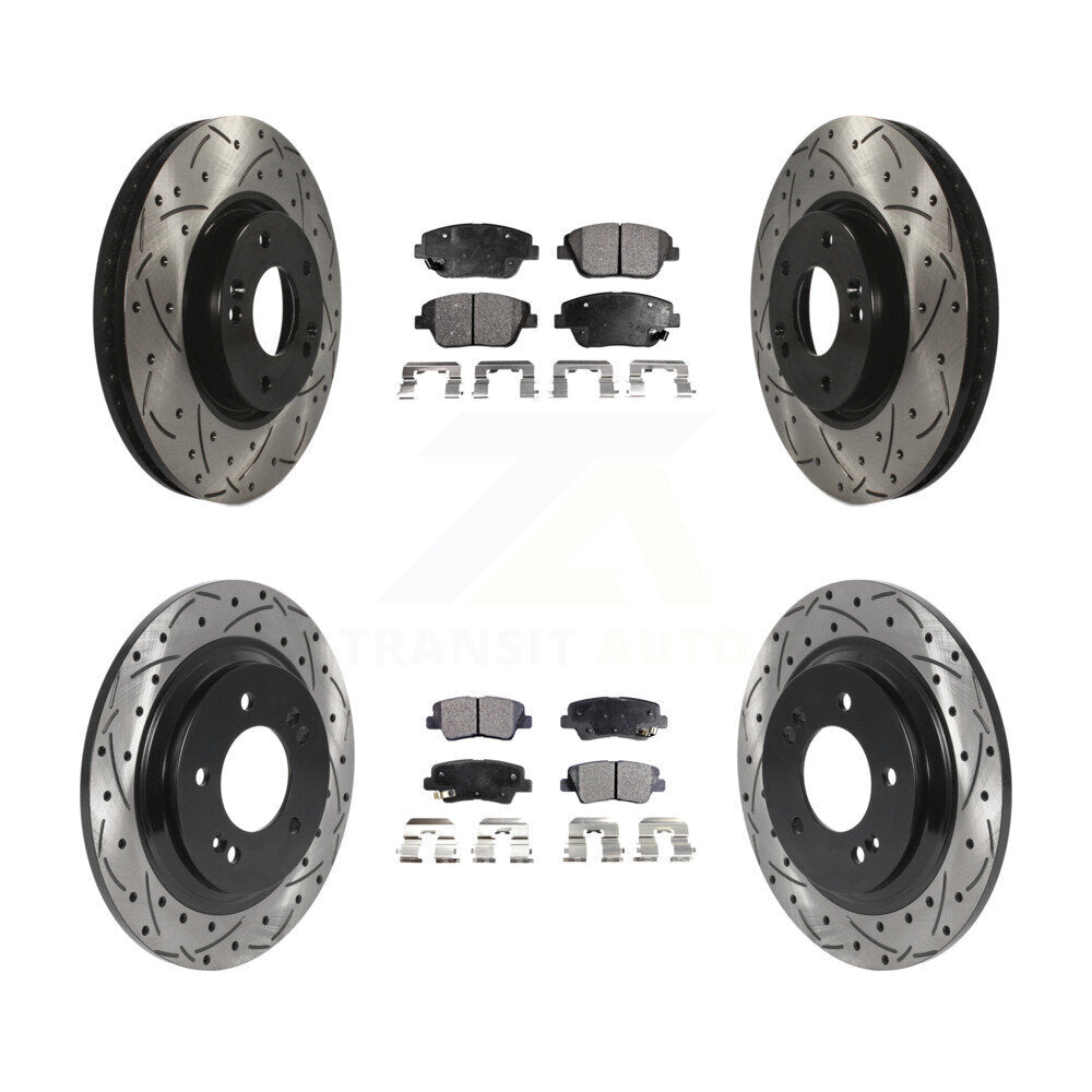 Transit Auto KDF-100814 Disc Brake Kit for 2013-2016 Kia Optima - Front and Rear