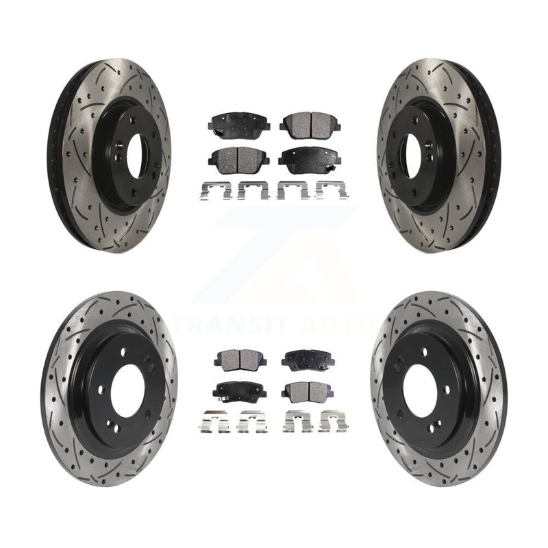 Transit Auto KDF-100814 Disc Brake Kit for 2013-2016 Kia Optima - Front and Rear