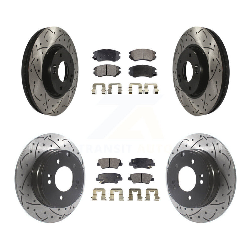 Transit Auto KDF-100815 Disc Brake Kit for 2008-2010 Hyundai Sonata - Front and Rear
