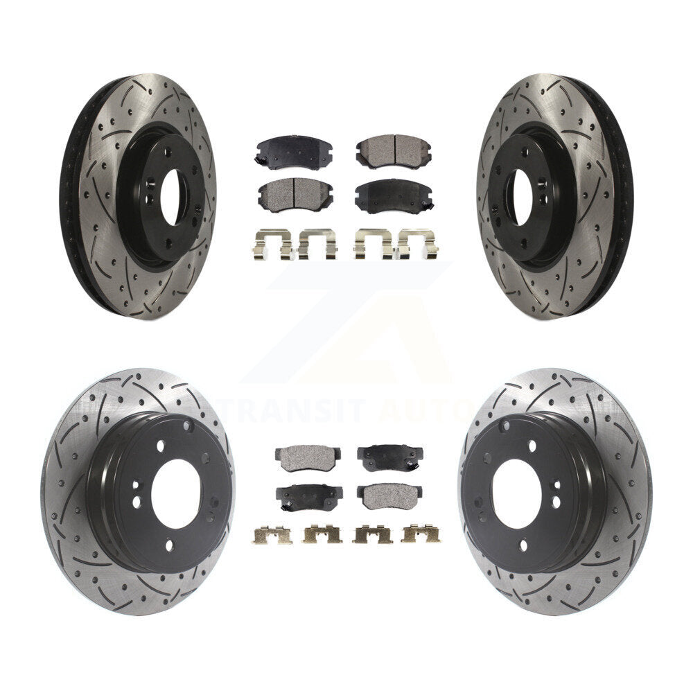 Transit Auto KDF-100816 Disc Brake Kit for 2006-2008 Hyundai Sonata - Front and Rear