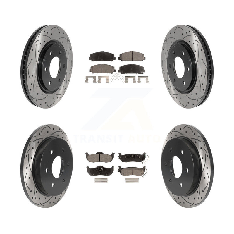 Transit Auto KDF-100820 Disc Brake Kit for 2007-2015 INFINITI QX56, Nissan Armada, Nissan TITAN - Front and Rear