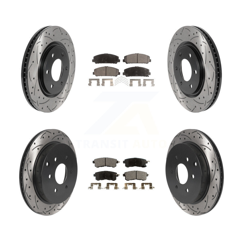 Transit Auto KDF-100821 Disc Brake Kit for 2011-2024 Nissan Armada, INFINITI QX80, INFINITI QX56 - Front and Rear