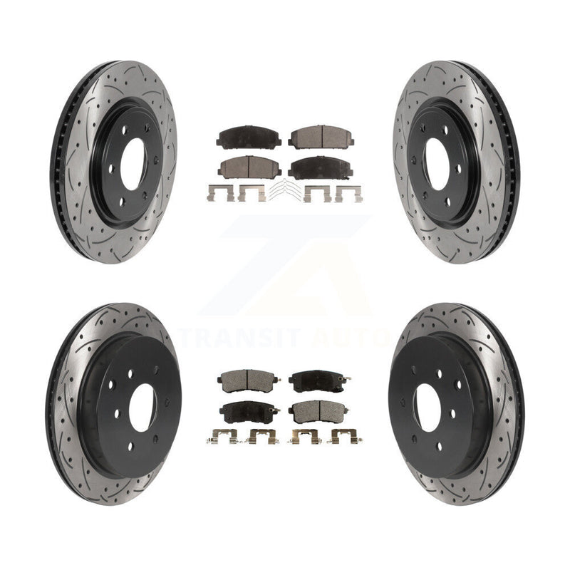 Transit Auto KDF-100821 Disc Brake Kit for 2011-2024 Nissan Armada, INFINITI QX80, INFINITI QX56 - Front and Rear