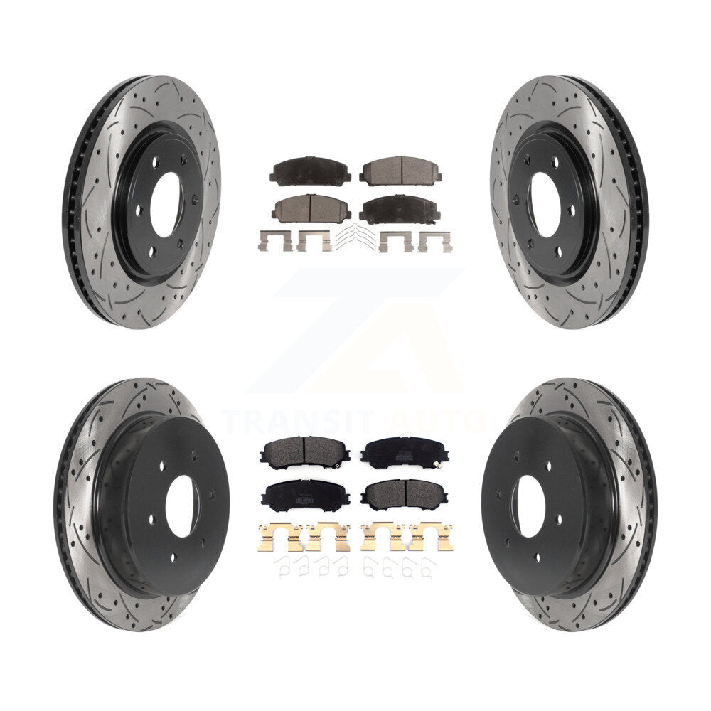 Transit Auto KDF-100822 Disc Brake Kit for 2017-2023 Nissan TITAN - Front and Rear
