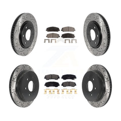 Transit Auto KDF-100822 Disc Brake Kit for 2017-2023 Nissan TITAN - Front and Rear
