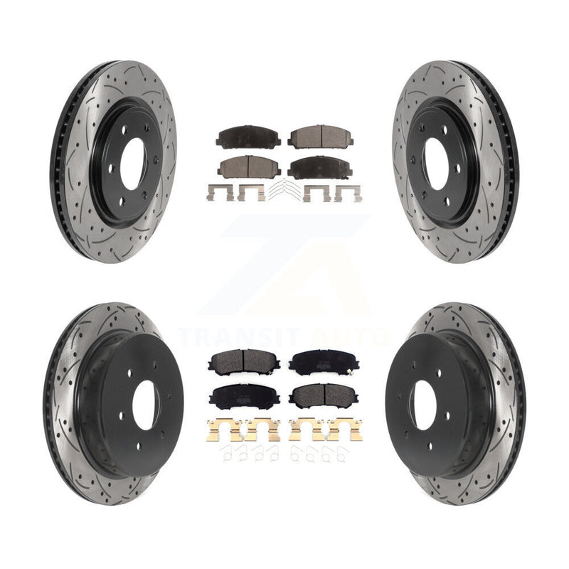 Transit Auto KDF-100822 Disc Brake Kit for 2017-2023 Nissan TITAN - Front and Rear