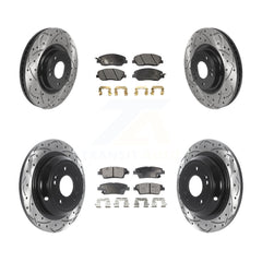 Transit Auto KDF-100825 Disc Brake Kit for 2012 Hyundai Genesis - Front and Rear