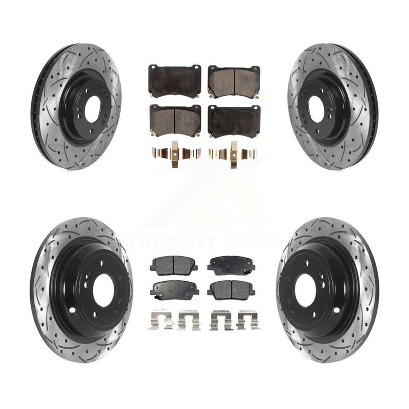 Transit Auto KDF-100826 Disc Brake Kit for 2009-2010 Hyundai Genesis - Front and Rear
