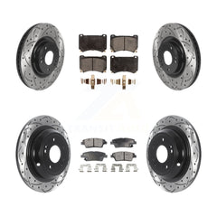 Transit Auto KDF-100827 Disc Brake Kit for 2010-2014 Hyundai Genesis - Front and Rear