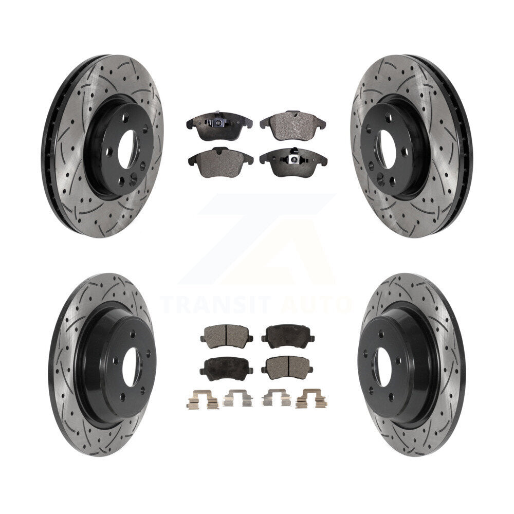 Transit Auto KDF-100831 Disc Brake Kit for 2012-2015 Land Rover Range Rover Evoque - Front and Rear