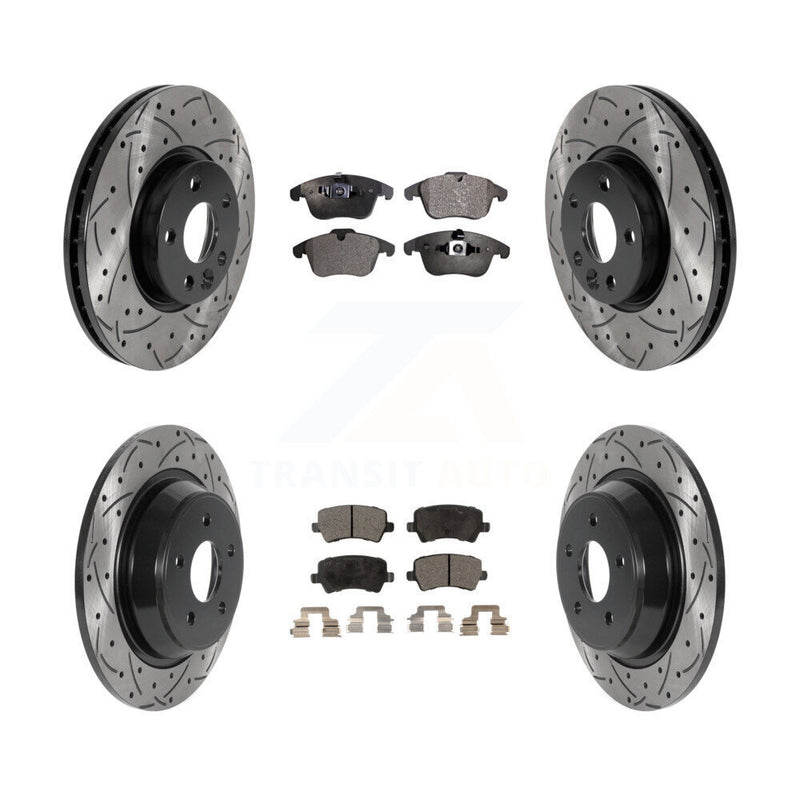 Transit Auto KDF-100831 Disc Brake Kit for 2012-2015 Land Rover Range Rover Evoque - Front and Rear