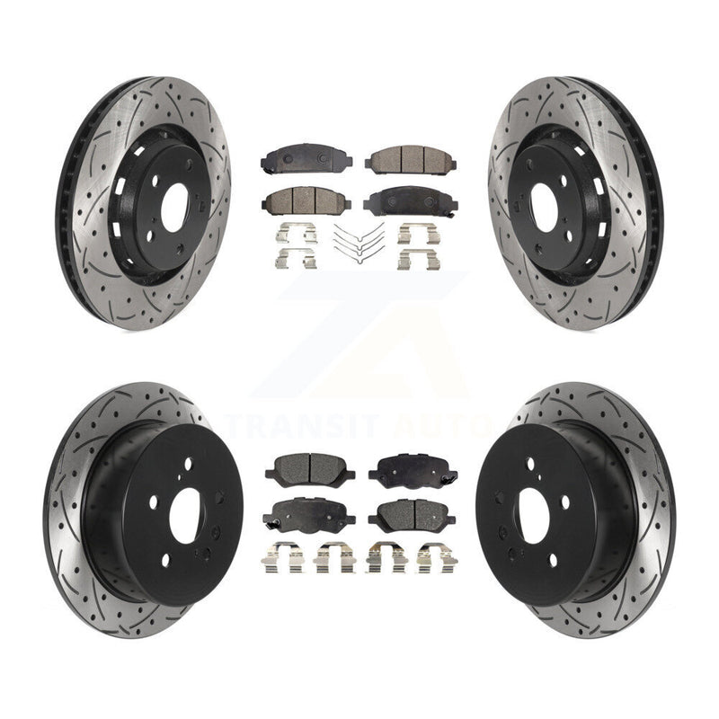 Transit Auto KDF-100832 Disc Brake Kit for 2009-2016 Toyota Venza - Front and Rear
