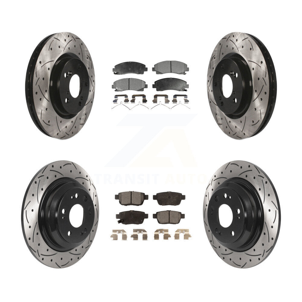 Transit Auto KDF-100833 Disc Brake Kit for 2009-2014 Acura TL - Front and Rear