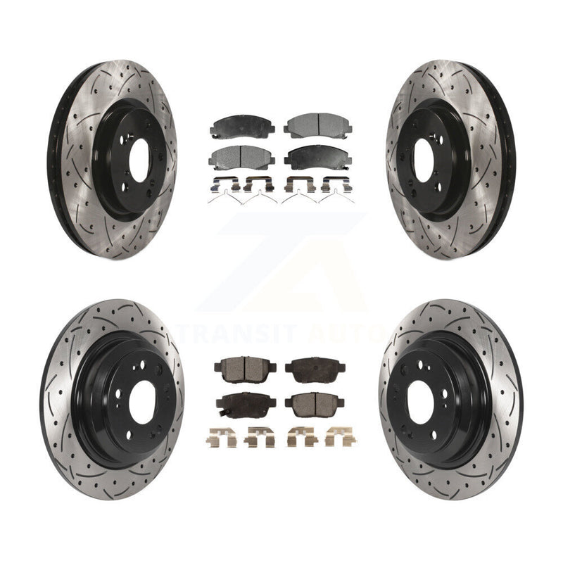 Transit Auto KDF-100833 Disc Brake Kit for 2009-2014 Acura TL - Front and Rear