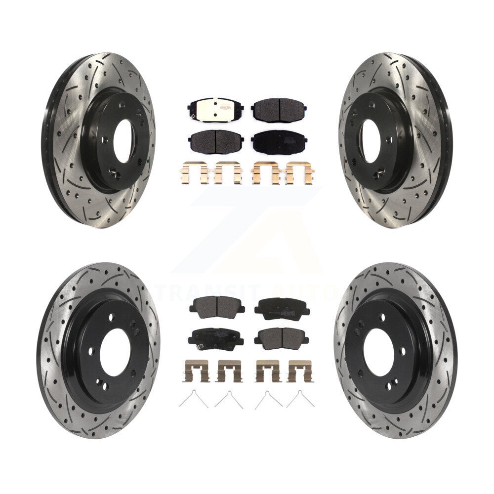 Transit Auto KDF-100836 Disc Brake Kit for 2018-2022 Kia Forte5, Hyundai Elantra GT - Front and Rear