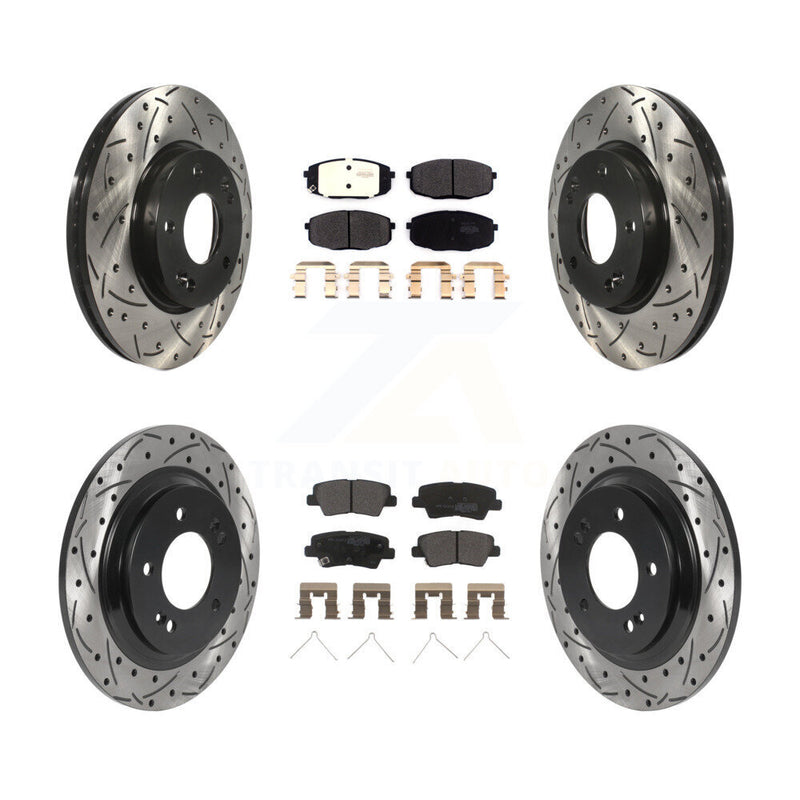 Transit Auto KDF-100836 Disc Brake Kit for 2018-2022 Kia Forte5, Hyundai Elantra GT - Front and Rear