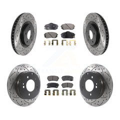 Transit Auto KDF-100838 Disc Brake Kit for 2014-2017 Hyundai Tucson, Kia Cadenza - Front and Rear