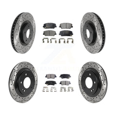 Transit Auto KDF-100842 Disc Brake Kit for 2013-2015 Kia Optima - Front and Rear
