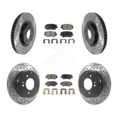Transit Auto KDF-100843 Disc Brake Kit for 2012-2017 Hyundai Azera - Front and Rear