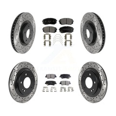 Transit Auto KDF-100847 Disc Brake Kit for 2016 Hyundai Sonata - Front and Rear