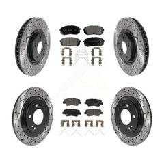 Transit Auto KDF-100848 Disc Brake Kit for 2016-2019 Kia Optima - Front and Rear