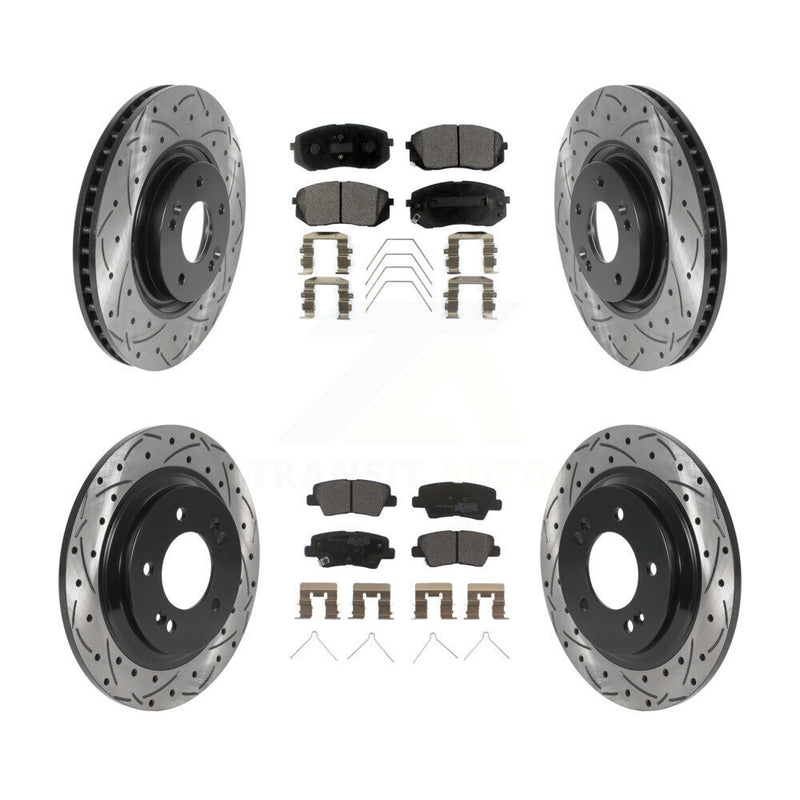 Transit Auto KDF-100848 Disc Brake Kit for 2016-2019 Kia Optima - Front and Rear