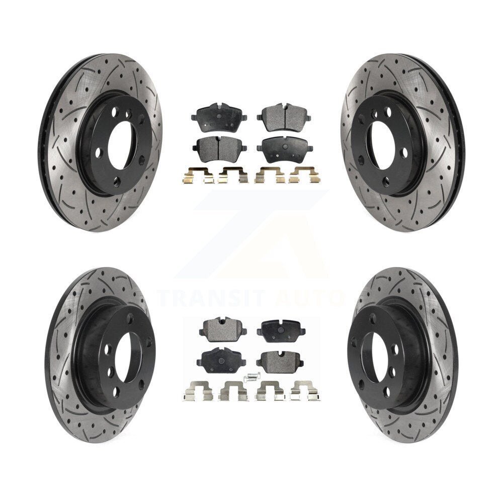 Transit Auto KDF-100854 Disc Brake Kit for 2011-2015 Mini Cooper Paceman, Mini Cooper Countryman - Front and Rear