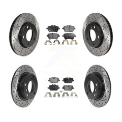 Transit Auto KDF-100854 Disc Brake Kit for 2011-2015 Mini Cooper Paceman, Mini Cooper Countryman - Front and Rear