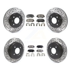Transit Auto KDF-100855 Disc Brake Kit for 2012-2018 Kia Rio, Hyundai Accent - Front and Rear
