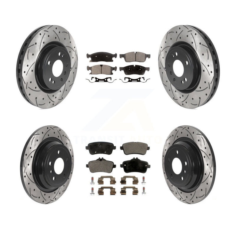 Transit Auto KDF-100856 Disc Brake Kit for 2012-2018 Mercedes-Benz GLE300d, Mercedes-Benz GLE350 and More - Front and Rear
