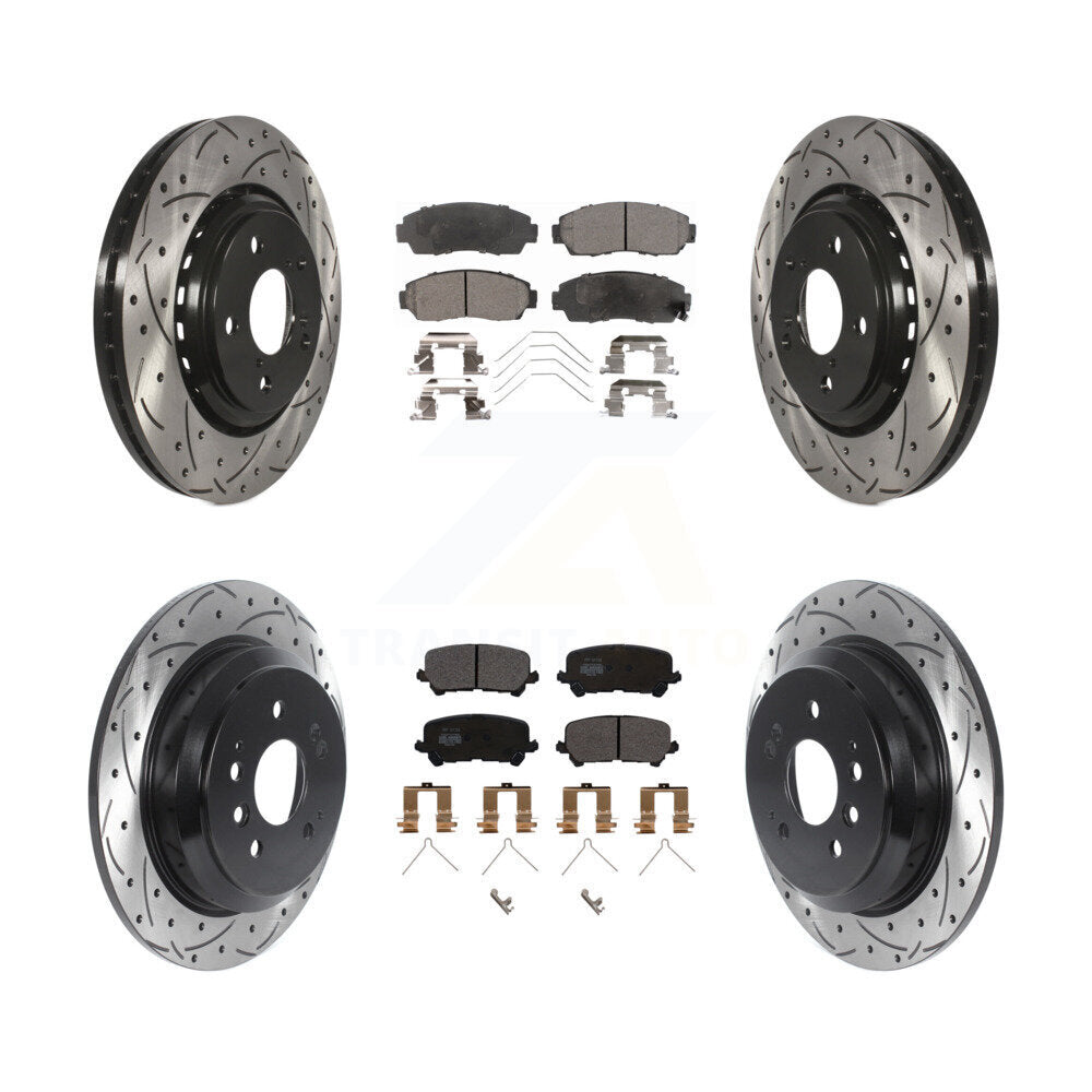 Transit Auto KDF-100857 Disc Brake Kit for 2019-2024 Honda Passport - Front and Rear