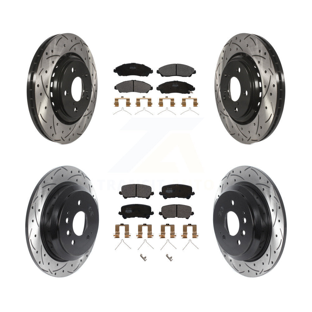 Transit Auto KDF-100858 Disc Brake Kit for 2016-2024 Honda Ridgeline, Honda Pilot - Front and Rear