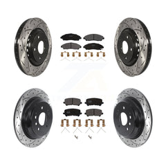 Transit Auto KDF-100858 Disc Brake Kit for 2016-2024 Honda Ridgeline, Honda Pilot - Front and Rear