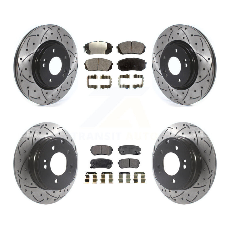 Transit Auto KDF-100862 Disc Brake Kit for 2015 Hyundai Sonata - Front and Rear