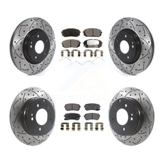 Transit Auto KDF-100863 Disc Brake Kit for 2016 Hyundai Sonata - Front and Rear