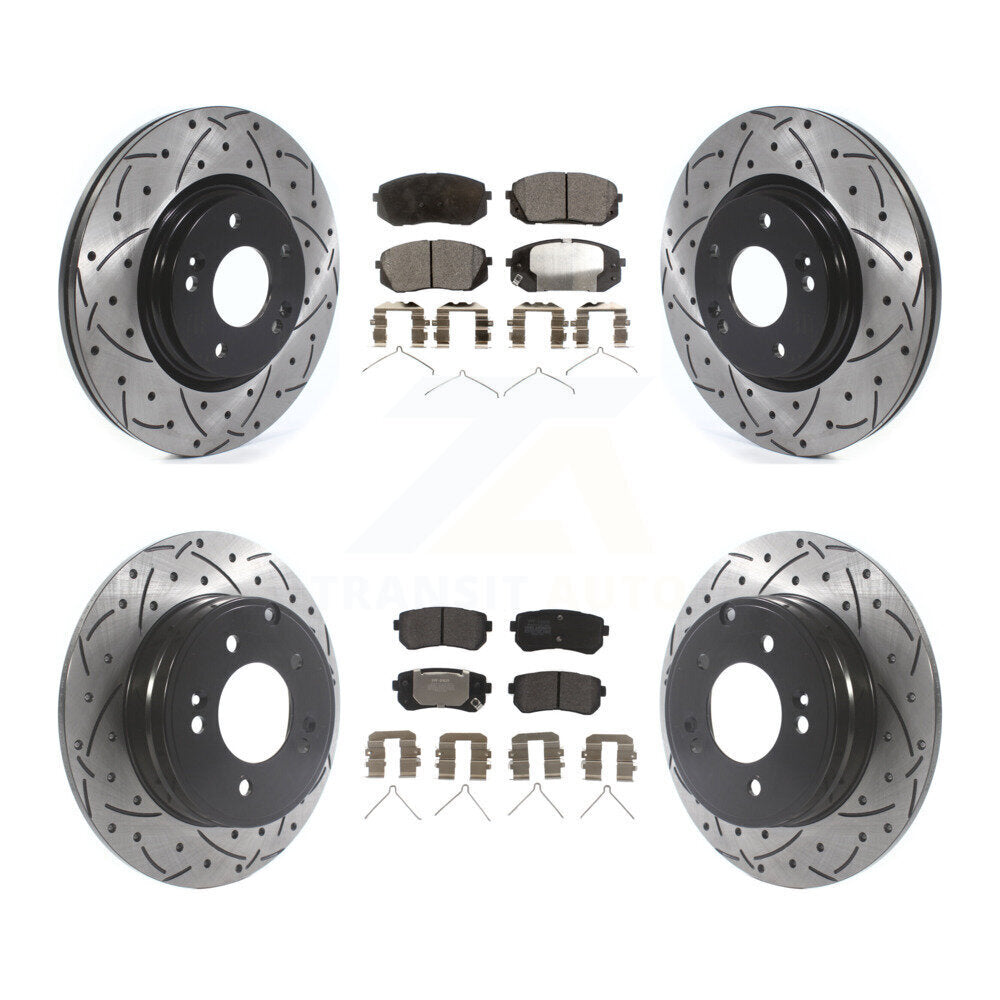 Transit Auto KDF-100864 Disc Brake Kit for 2016-2019 Kia Optima - Front and Rear