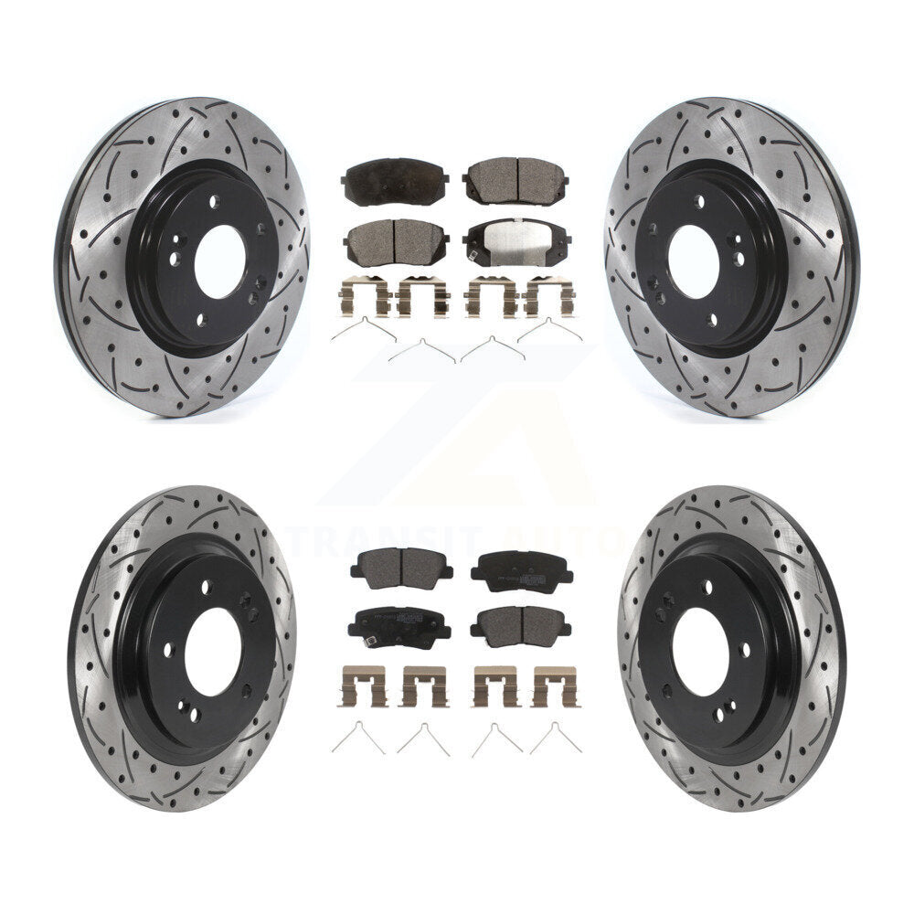 Transit Auto KDF-100865 Disc Brake Kit for 2017-2019 Kia Optima - Front and Rear