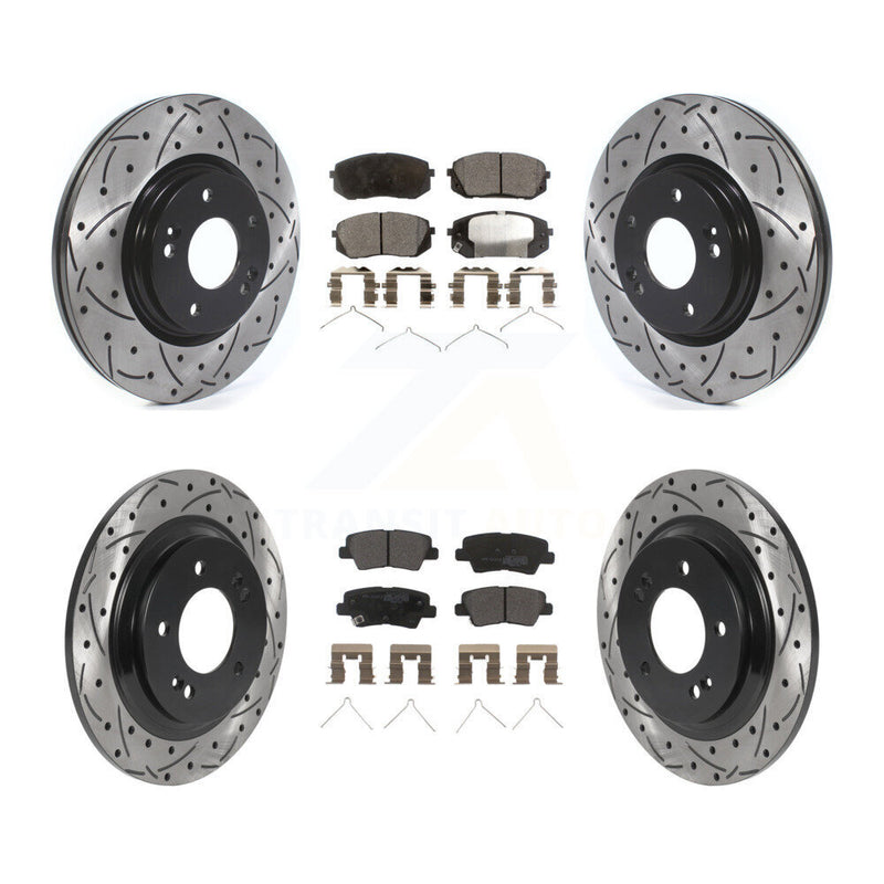 Transit Auto KDF-100865 Disc Brake Kit for 2017-2019 Kia Optima - Front and Rear