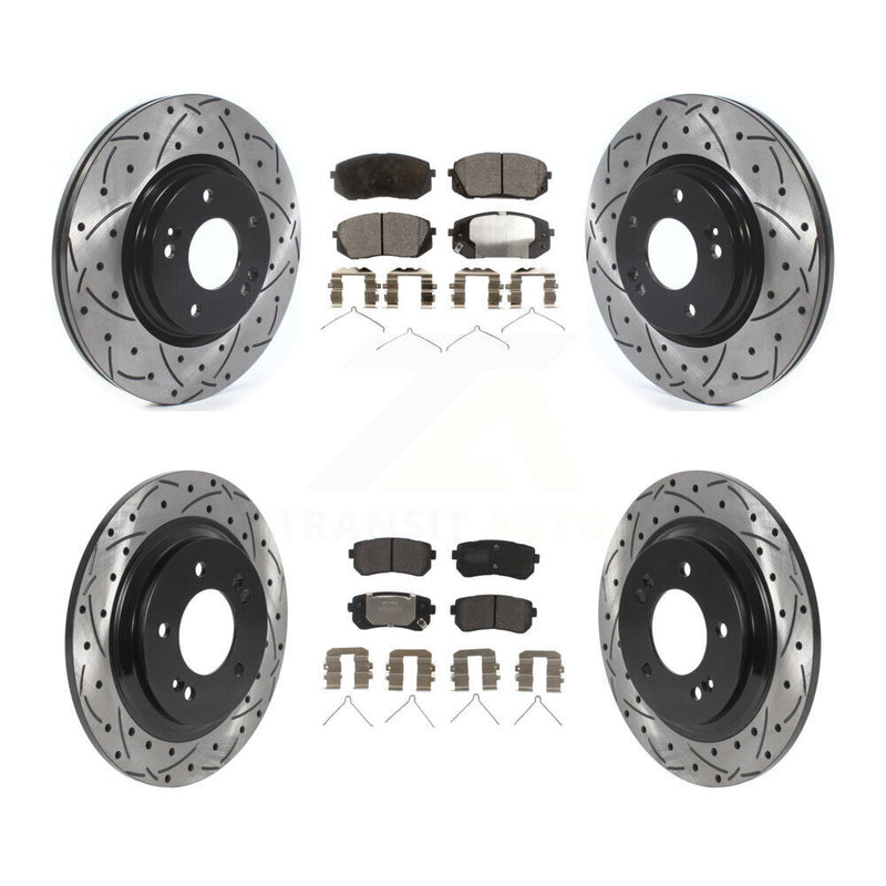 Transit Auto KDF-100866 Disc Brake Kit for 2016 Kia Optima - Front and Rear
