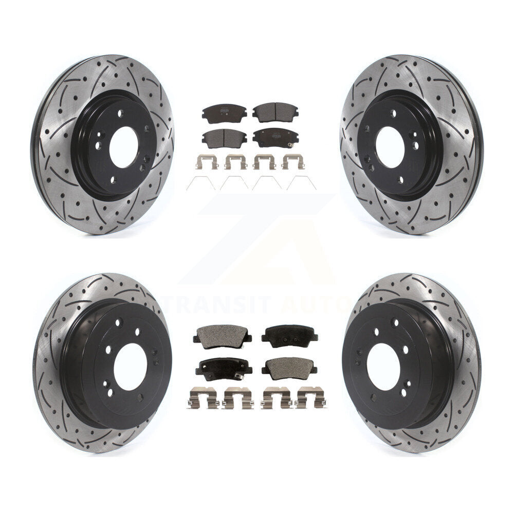 Transit Auto KDF-100867 Disc Brake Kit for 2016-2022 Hyundai Tucson, Kia Sportage - Front and Rear