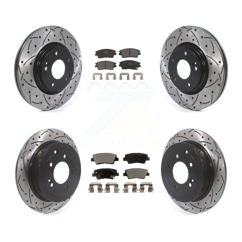 Transit Auto KDF-100867 Disc Brake Kit for 2016-2022 Hyundai Tucson, Kia Sportage - Front and Rear