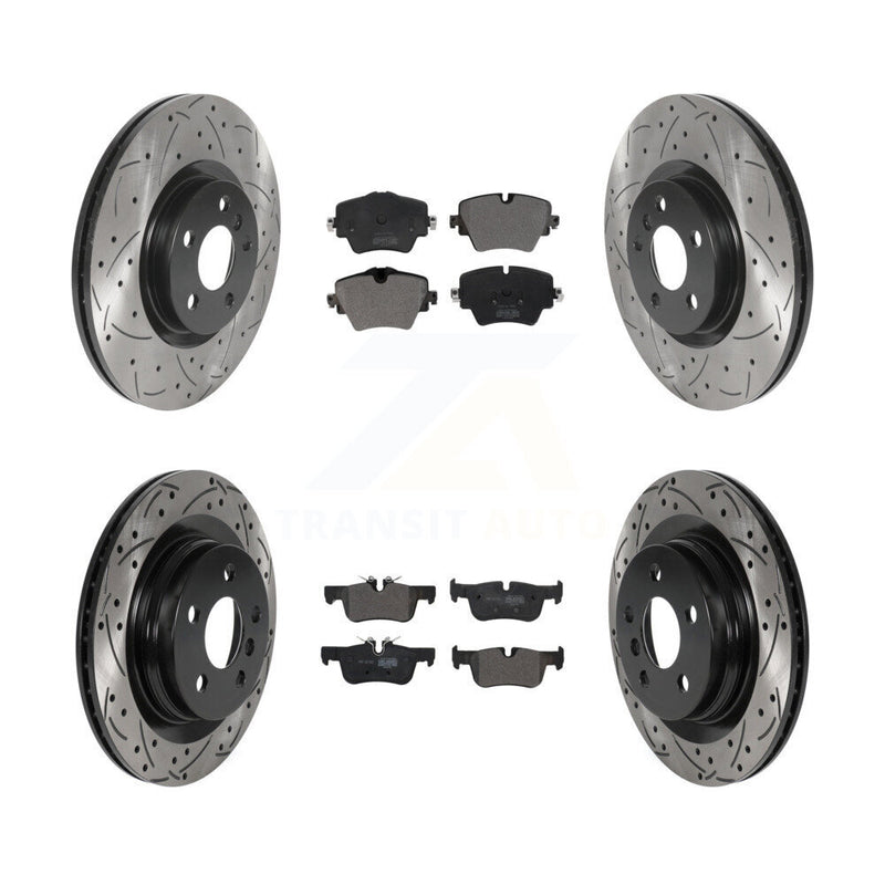Transit Auto KDF-100870 Disc Brake Kit for 2016-2022 BMW 228i Gran Coupe, BMW X1 and More - Front and Rear