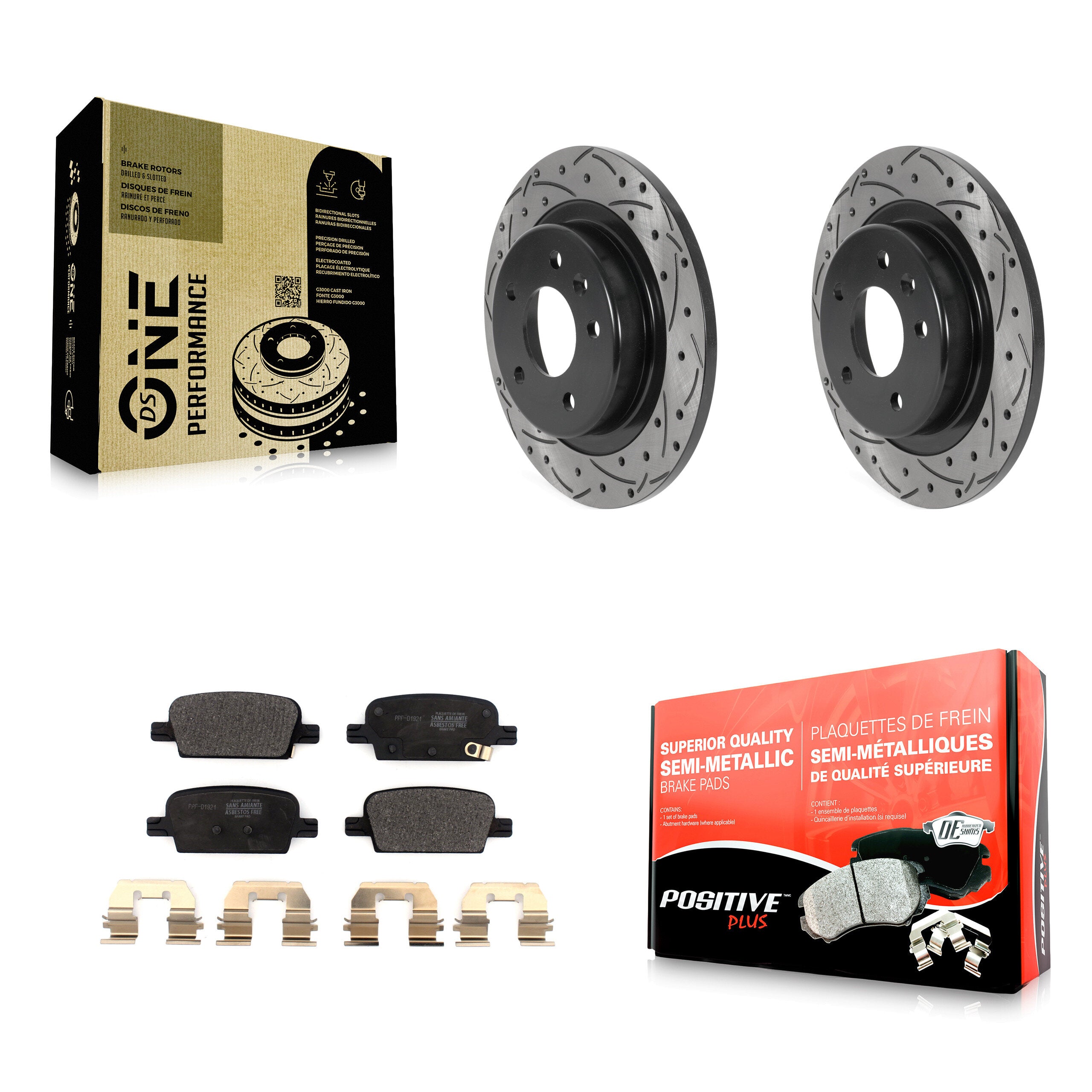 Transit Auto KDF-100875 Disc Brake Kit for 2016-2022 Chevrolet Malibu - Rear